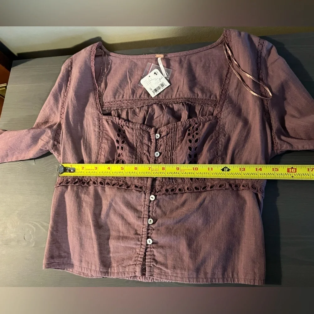 Free People Joi Eyelet Blouse NWT